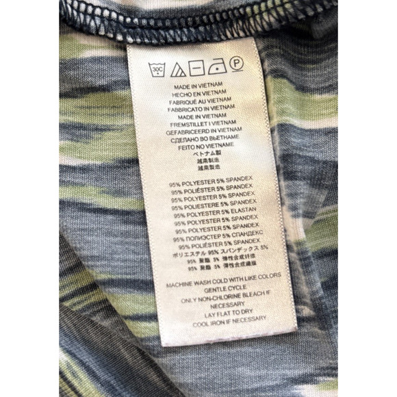 Michael Kors Dress 1X Sleeveless Navy Green White Wedding Guest Brunch - Picture 6 of 6